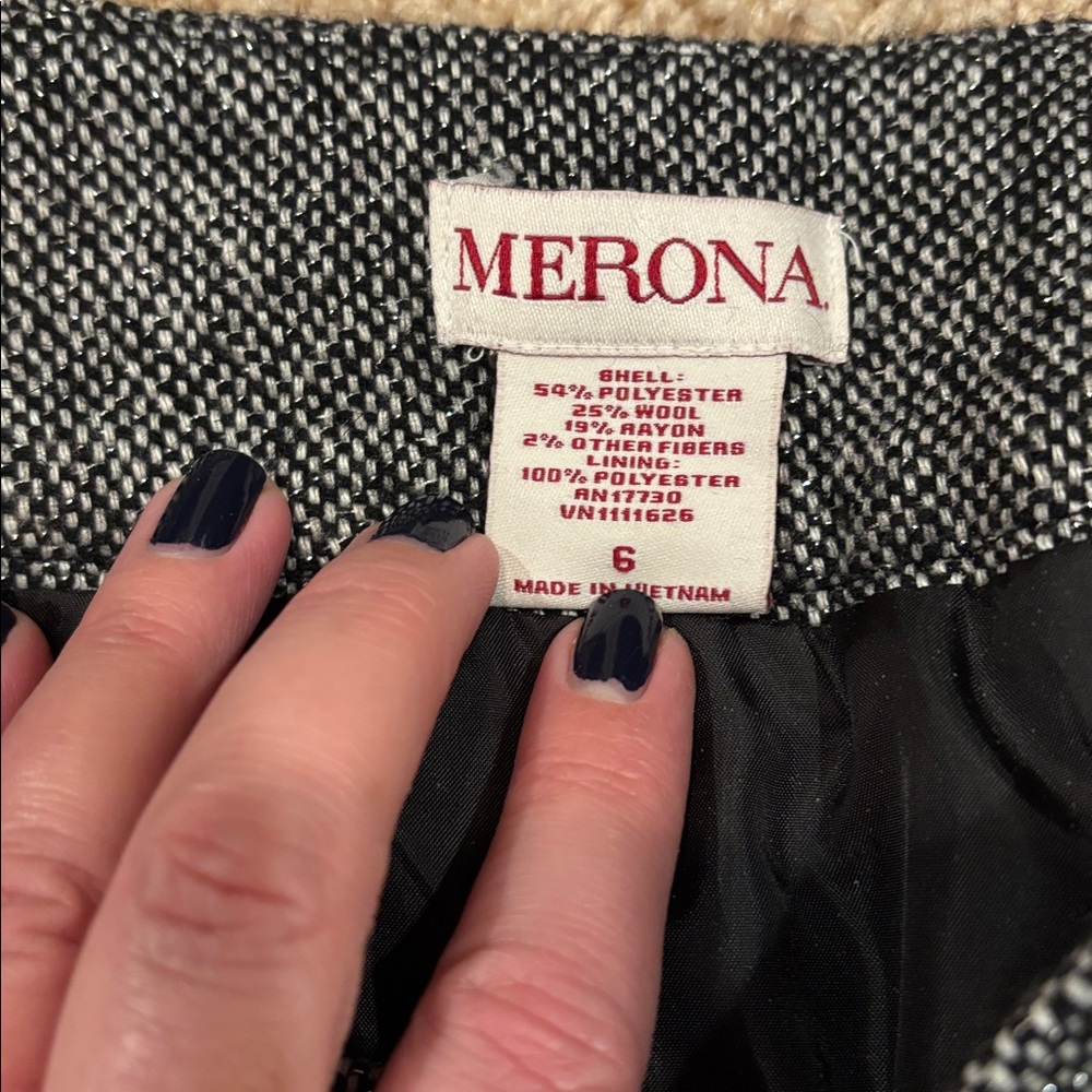 Merona Gray and Black Pencil Skirt - Picture 2 of 3